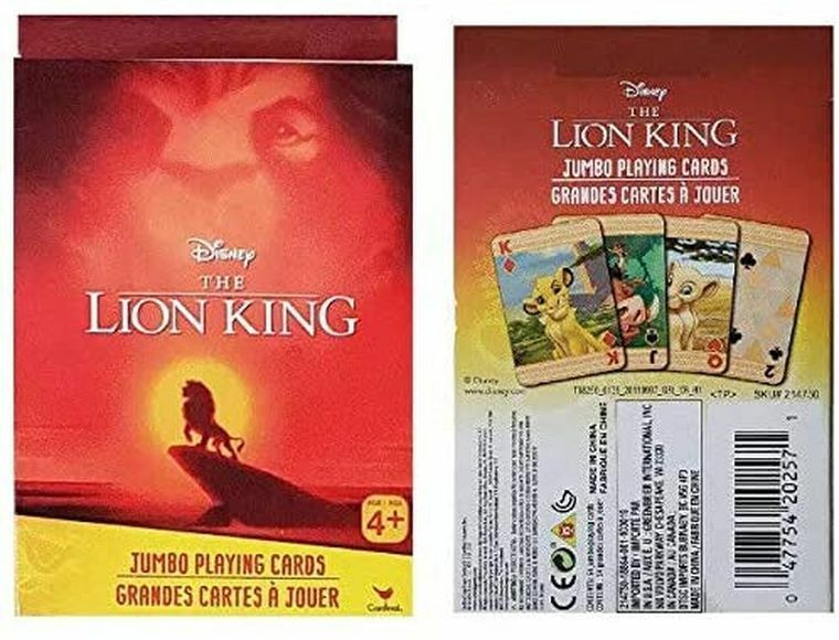 Disney The Lion King Jumbo Playing Cards 4+Age