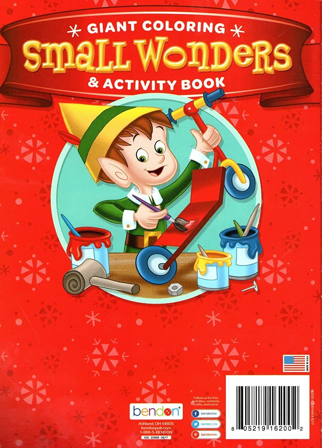Christmas Edition Holiday - Giant Coloring and Activity Book - Small Wonders