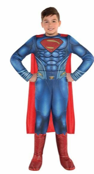 Suit Yourself Justice League Part 1 Superman Muscle Costume for Boys, Size Large