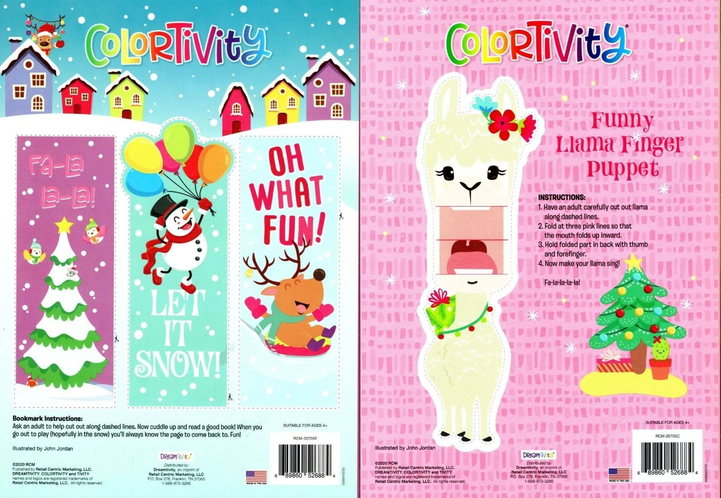 Christmas Holiday - Coloring Book ~ Fleece Navidad & Jingle All The Way