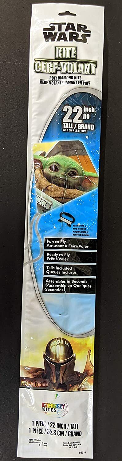 EZBreezy 22" Poly Baby Yoda Diamond Kite