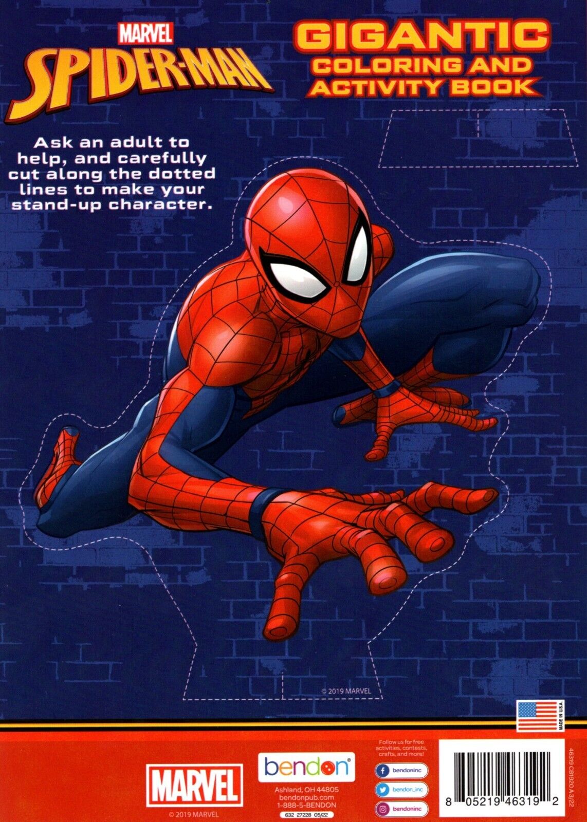 Spider-Man - Gigantic Coloring & Activity Book + Award Stickers 192 Pg