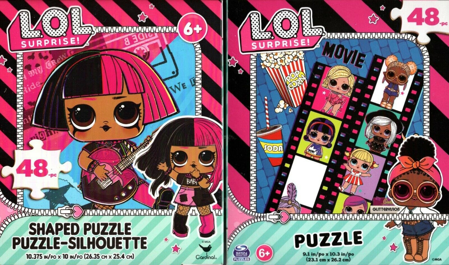 L.O.L Surprise - 48 Shaped Puzzle (Set of 2 Pack)
