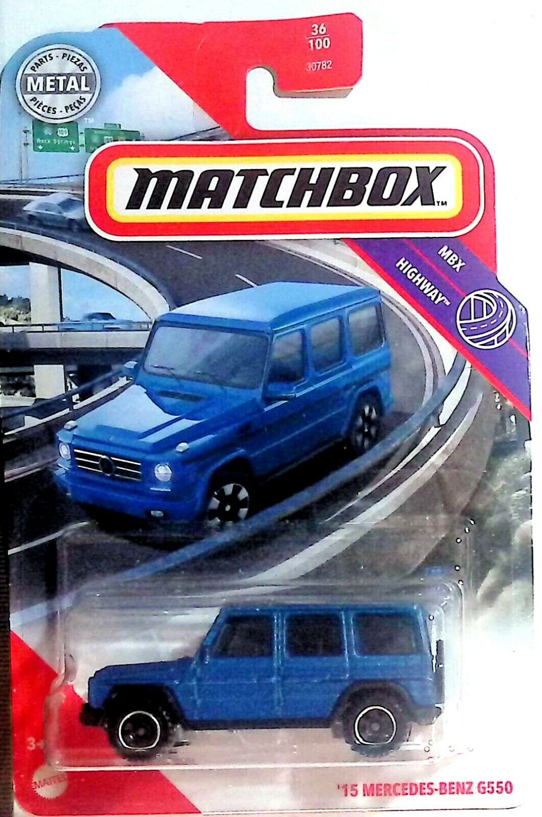 2020 Matchbox 2015 Mercedes-Benz G 550 MBX Highway - Blue