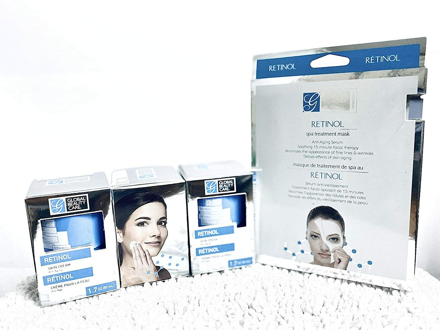 Lot of 3 Luxe Beauty Care Retino Skin Cream Anti Aging Wrinkles All Skin Types-1