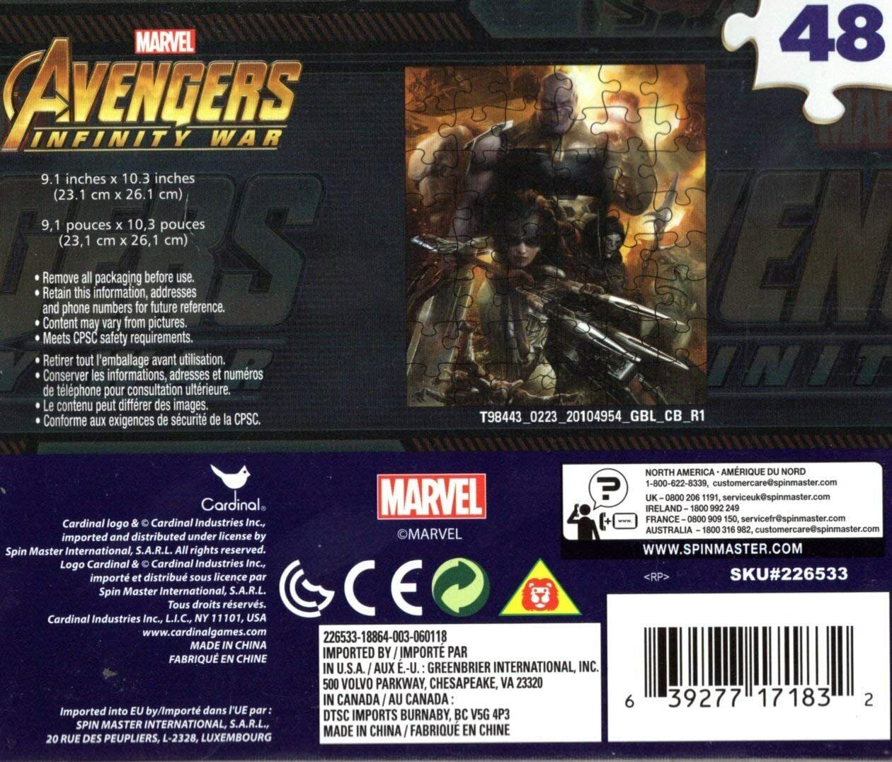 Marvel Avengers - 48 Pieces Jigsaw Puzzle - v10