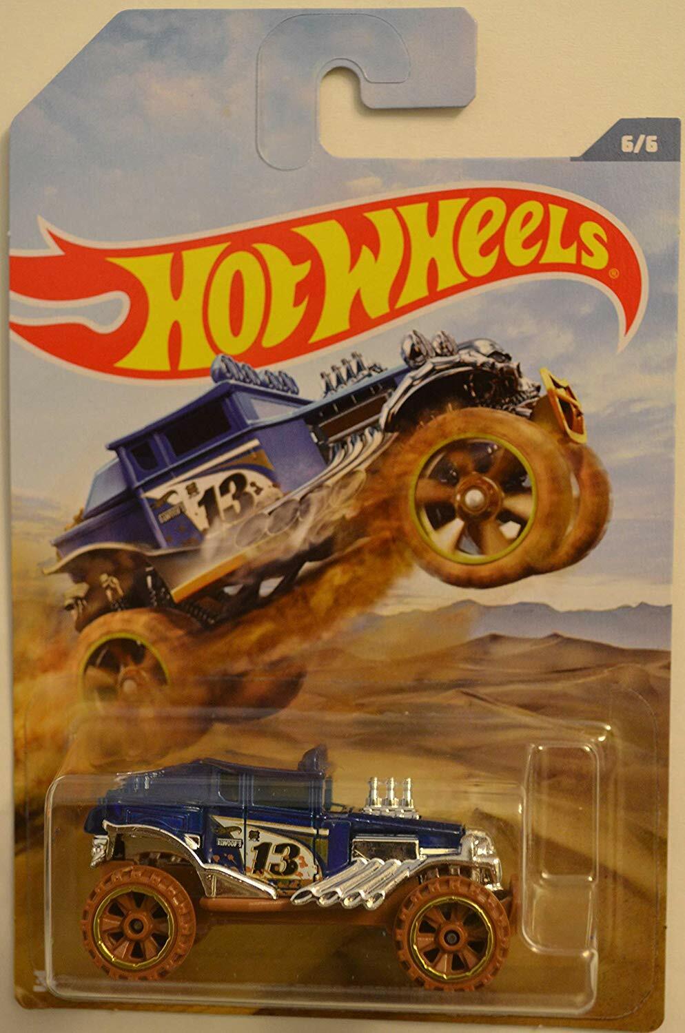 Hot Wheels Compatible Baja Bone Shaker Blue Chrome 6 of 6 HW 2019 Series 1:64 Sc