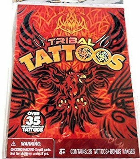 SAVVI Tribal Tattoos (Over 35 Assorted Temporary Tattoos)