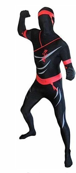 Morphsuits Men's Premium US New, Ninja Halloween Costume XLarge