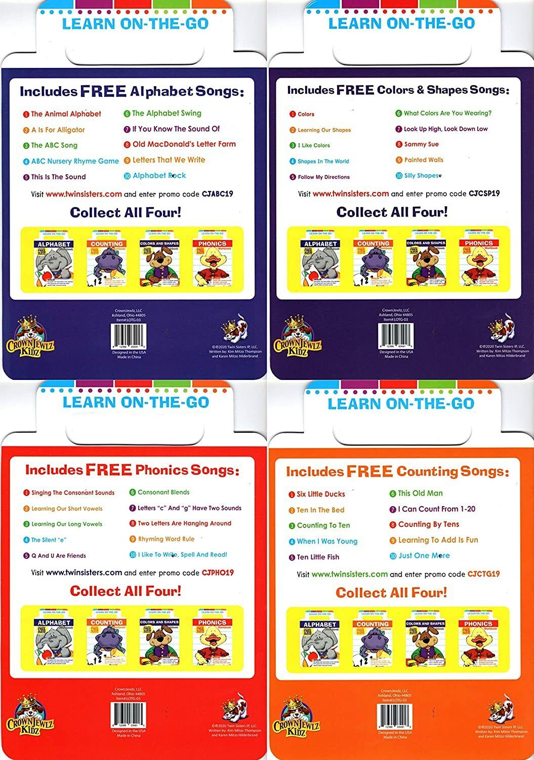 CrownewJewlz. LLs. Kindergarten Educational Workbooks - Learn on The Go. Set 4