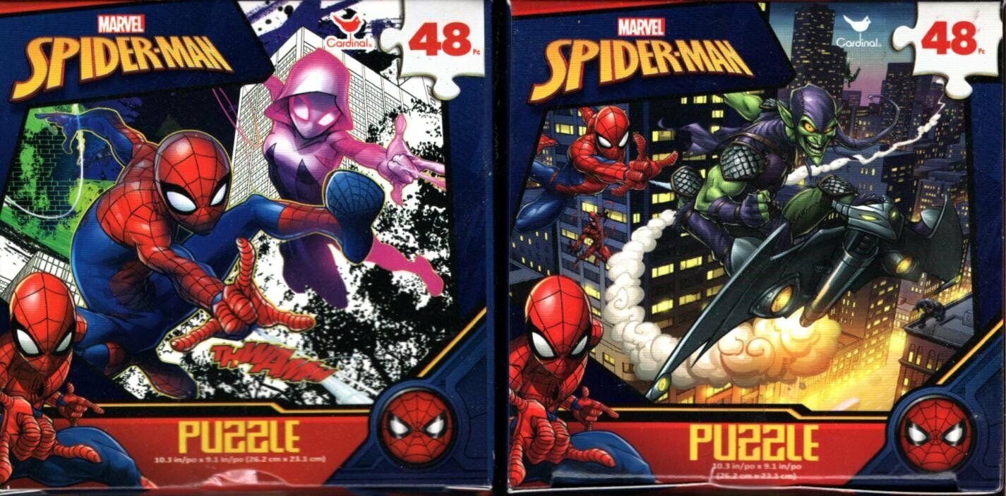 Marvel Spider-Man - 48 Pieces Jigsaw Puzzle (Set of 2) v2