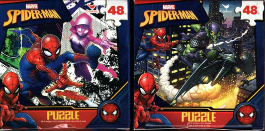 Marvel Spider-Man - 48 Pieces Jigsaw Puzzle (Set of 2) v2