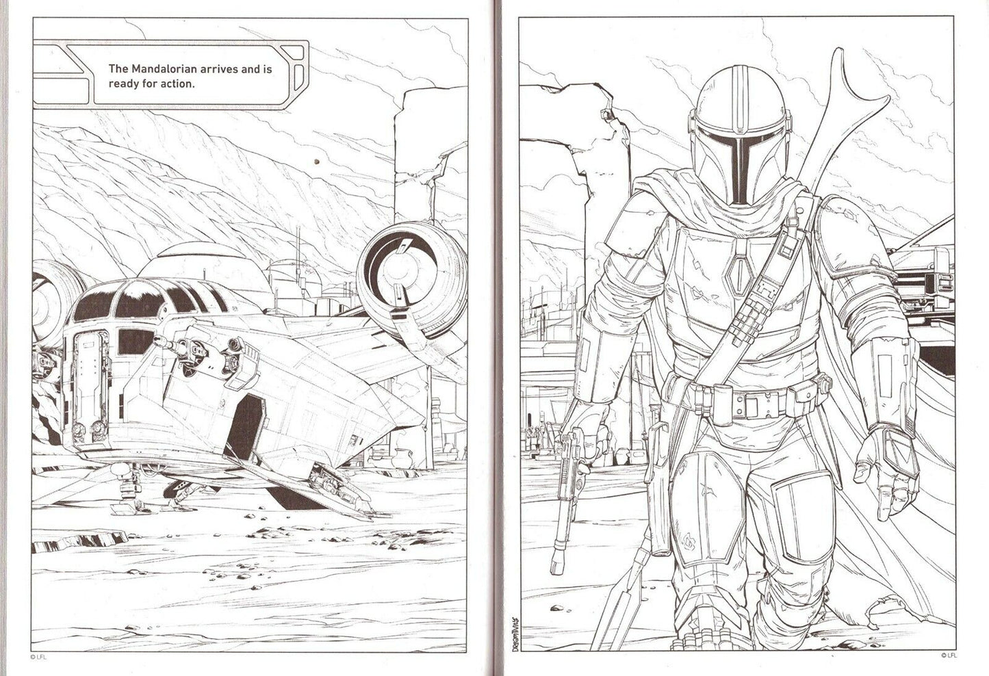 Star Wars - Coloring & Activity Books - Mando & The Child, Small But Mighty Set