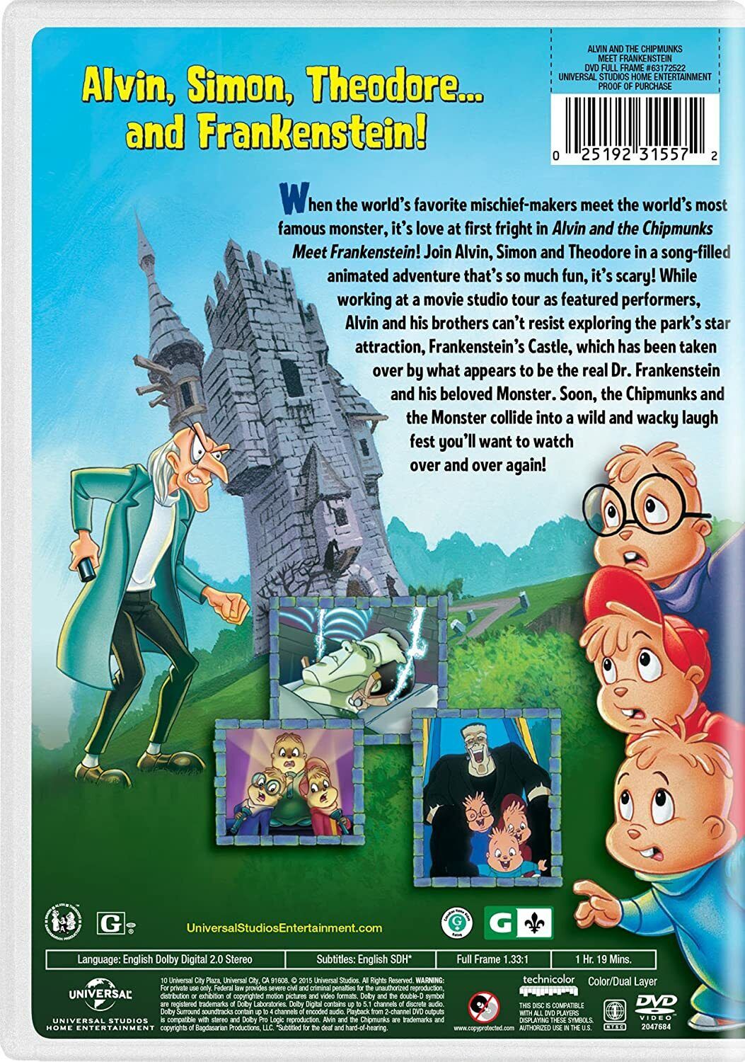 Alvin and the Chipmunks Meet Frankenstein (DVD) (dv001)