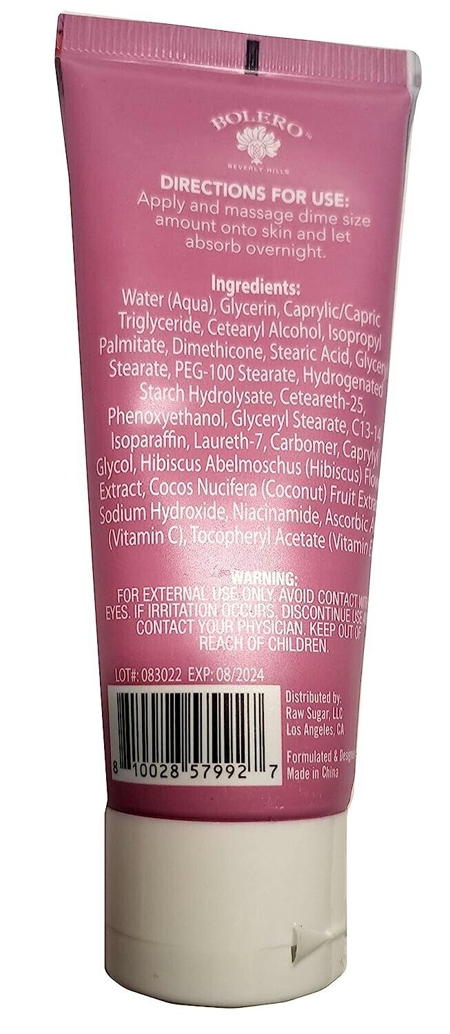 Hydrating Face Mask, Foaming Cleanser & Night Cream Hibiscus Flower & Coconut