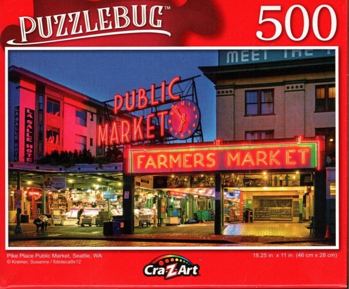 Pike Place Public Market, Seattle - 500 Pieces Jigsaw Puzzle