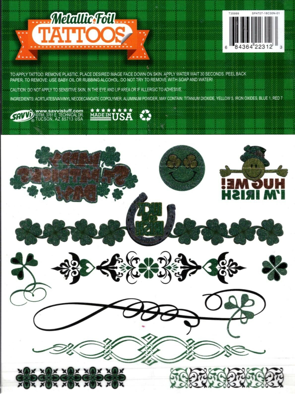 Savvi - Metallic Foil - 21 Classic Tattoos