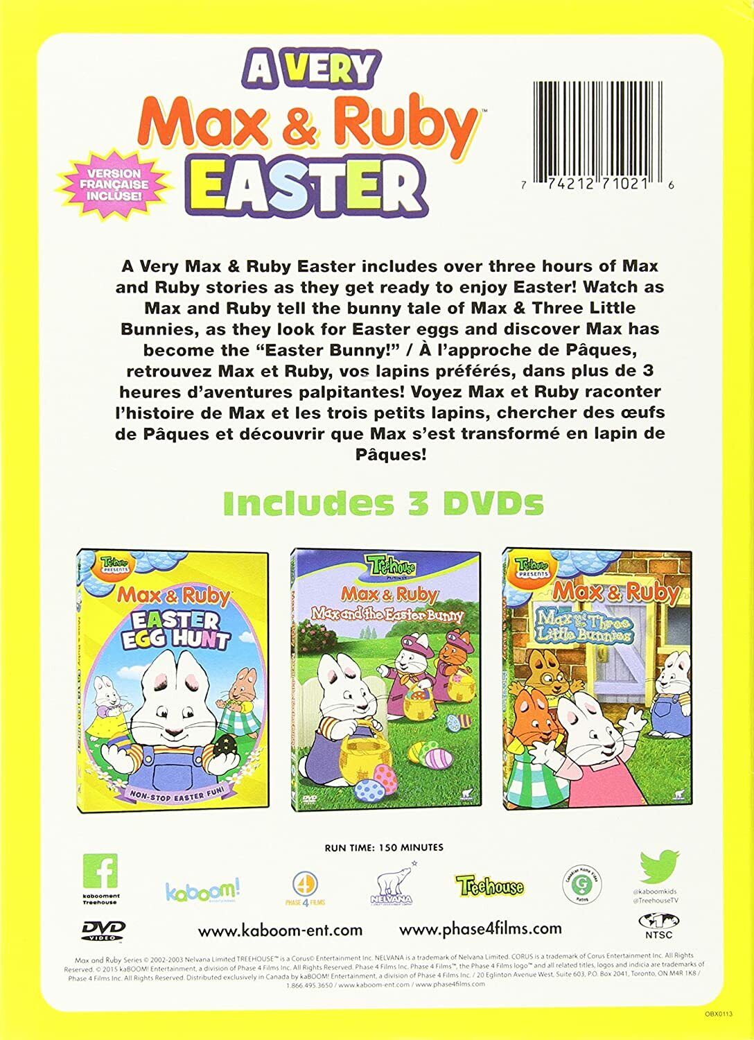 A Very Max & Ruby Easter: Easter Egg Hunt. DVD