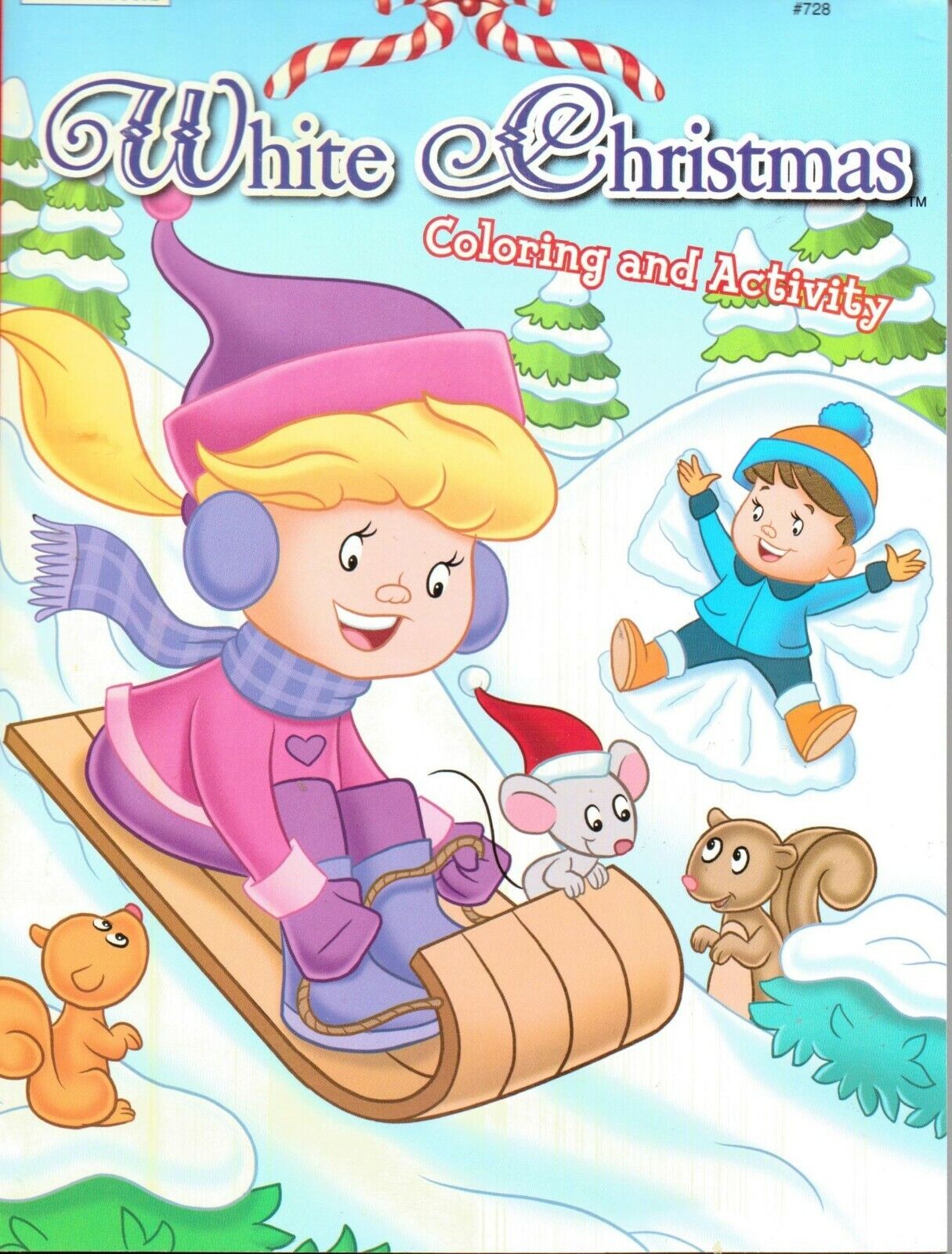 White Christmas Coloring & Activity Book Paperback