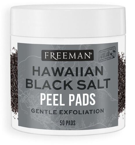 Freeman Gentle Exfoliating Hawaiian Black Salt Peel Pads and Clay Mask Set of 2
