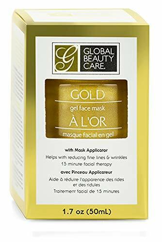 Gold Gel Face Mask & Charcoal Gel Fask Mask 1.7 Oz With Applicator (Set of 2)