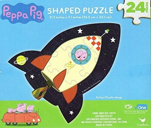 Peppa Pig - 24 Pieces Shaped Jigsaw Puzzle - v2