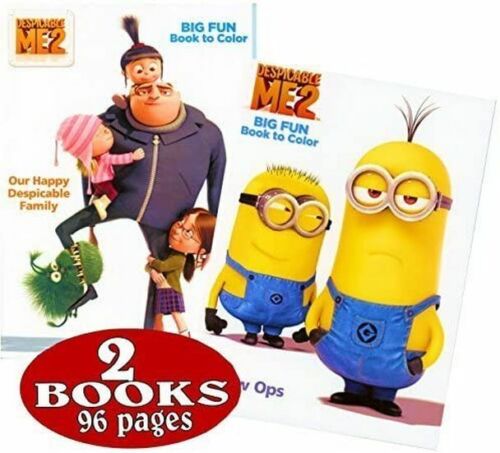 Despicable Me Coloring and Activity Book Set (2 Books ~ 96 Pages)