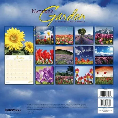 Nature's Garden 2014 Wall Calendar