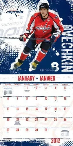 (12x12) NHL Superstars English/Francais 16-Month 2013 Wall Calendar