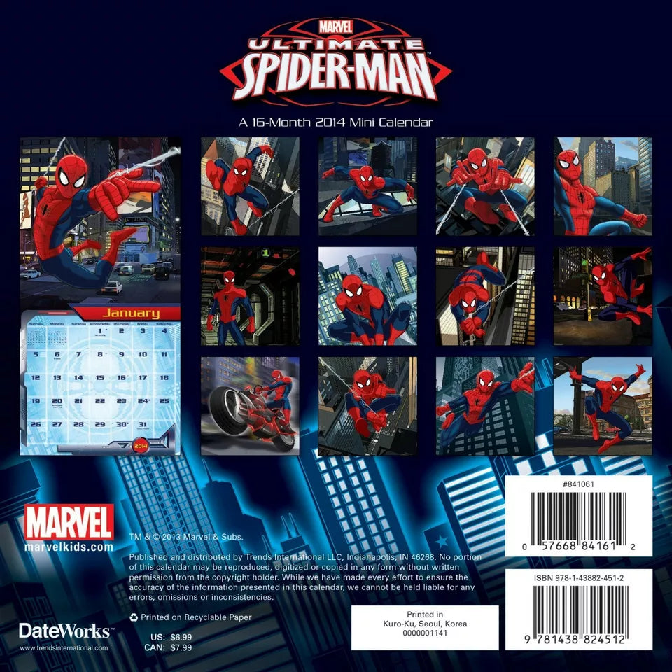 Spider-Man 2014 Mini Calendar