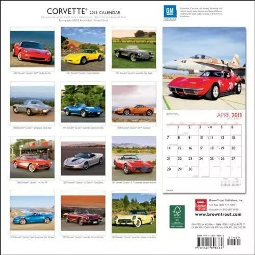 (12x12) Corvette - 2013 Wall Calendar