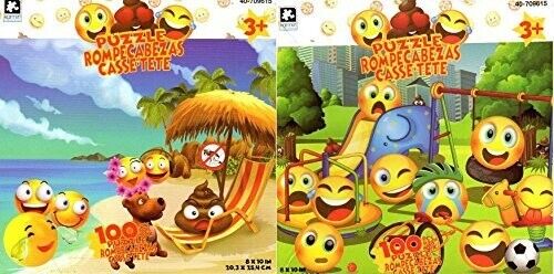 Emoji - 100 pieces Jigsaw Puzzle - (Set of 2) - v2