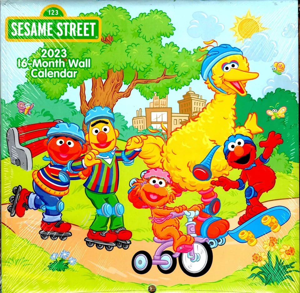 123 Sesame Street - 16 Month 2023 Wall Calendar