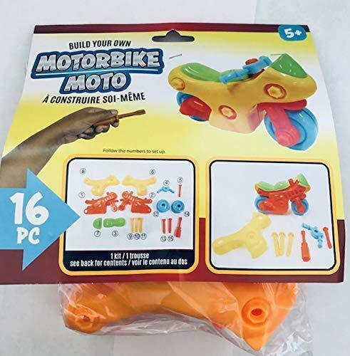 Build Your Own Motorbike Kit - 15 Pieces Plus Screwdriver!