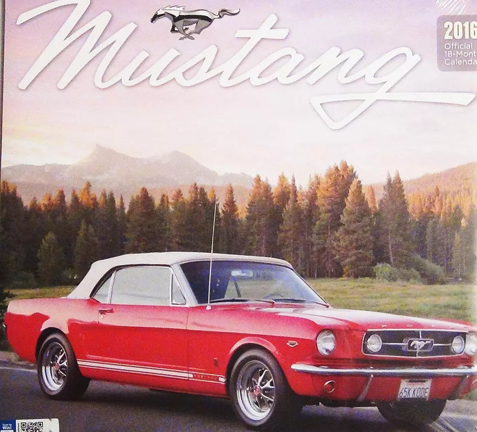 Mustang 18-Month 2016 Wall Calendar (12 x 12)