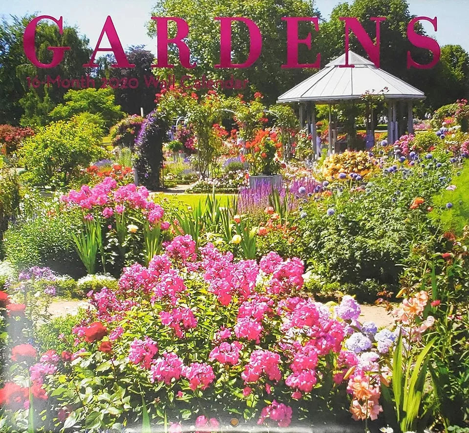 2020 Gardens Full-Size Wall Calendar, 16-Month