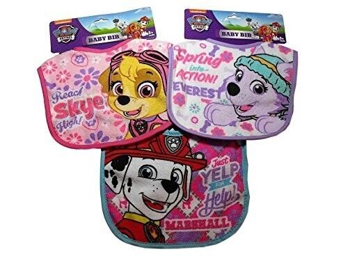Paw Patrol Baby Girl Bib Set of 3 Skye Everest