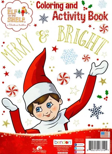 The Elf on The Shelf - Holiday and Christmas - Activity Book v5