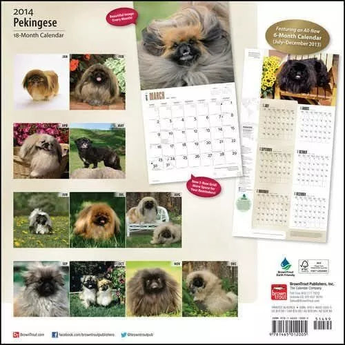 Pekingese 2014 Wall Calendar