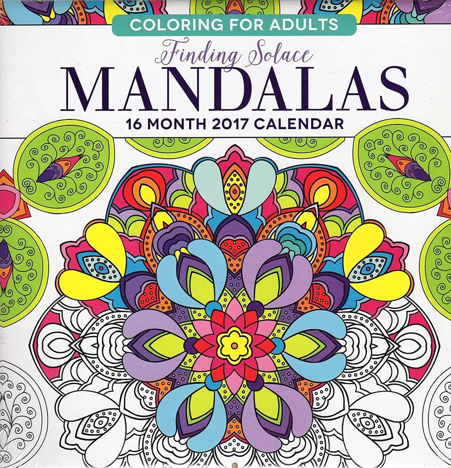 Animals - Adult Coloring Calendar - 16 Month Wall Calendars 2017