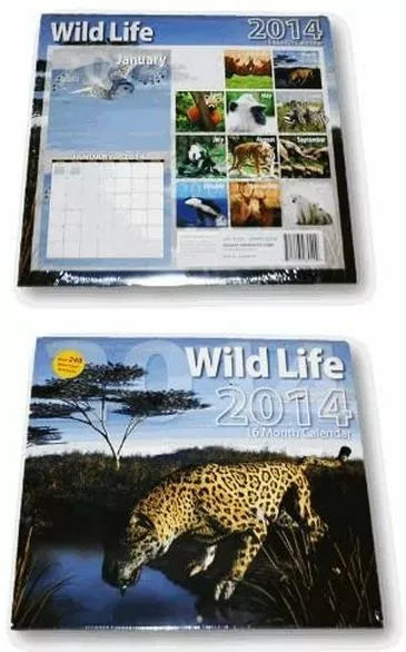 2014 ~ 16 Month Calendar 12" X 11" (Wild Life)
