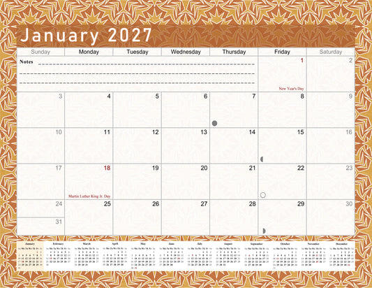 2027 Monthly Magnetic/Desk Calendar - 12 Months Desktop/Wall Calendar/Planner - (Edition #25)