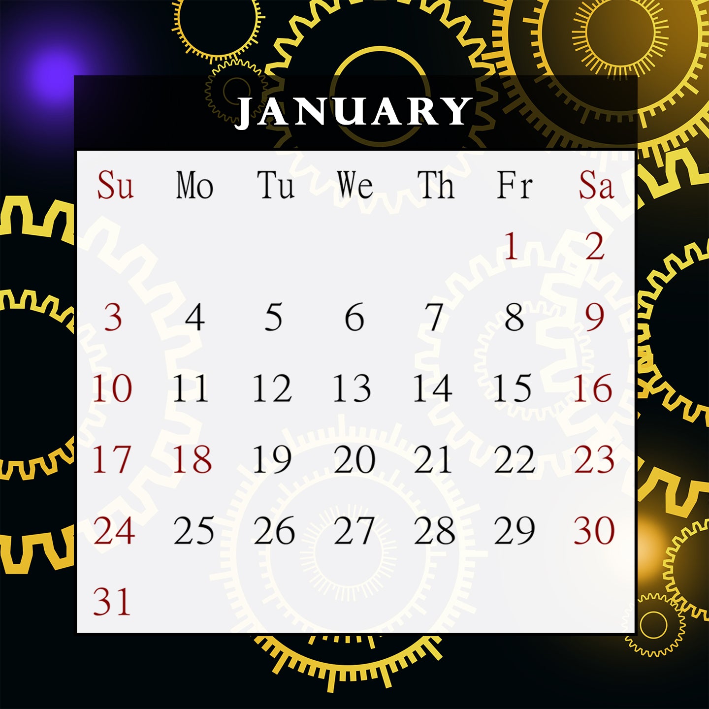 2027 CD-Style Desk Calendar 12 Months Calendar / Planner / Desk Calendar With CD Case Stand, Office Decor, Christmas Gifts (Edition #09)