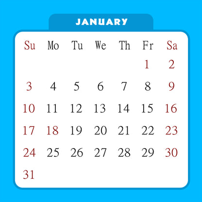 2027 CD-Style Desk Calendar 12 Months Calendar / Planner / Desk Calendar With CD Case Stand, Office Decor, Christmas Gifts (Edition #07)