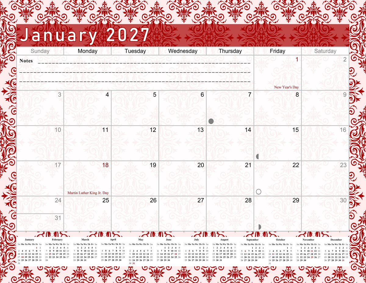 2026-2027 Magnetic/Desk Calendar - Desktop/Wall Calendar/Planner - (Edition #05)