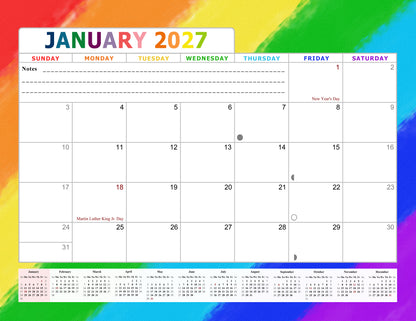 2026-2027 Magnetic/Desk Calendar - Desktop/Wall Calendar/Planner - (Edition #28)