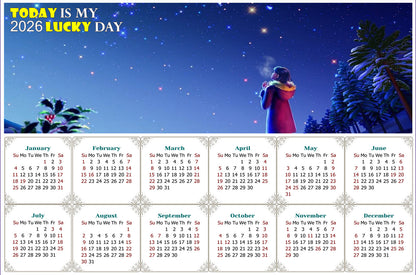 2026 Magnetic Calendar - Calendar Magnets - Today is my Lucky Day - Edition #28