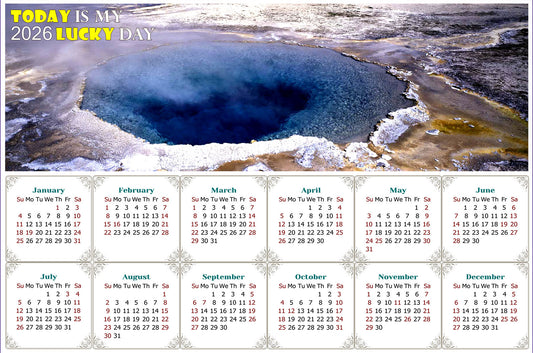 2026 Magnetic Calendar - Calendar Magnets - Today is my Lucky Day - Edition #39