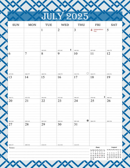 2025-2026 Wall Calendar Spiral-bound Twin-Wire Binding - 18 Months 8.5" x 11" 03