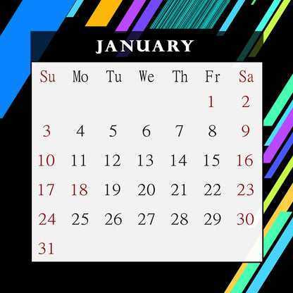 2027 CD-Style Desk Calendar 12 Months Calendar / Planner / Desk Calendar With CD Case Stand, Office Decor, Christmas Gifts (Edition #13)